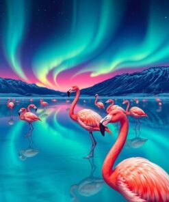 Flamingo Lagoon Paint Numbers