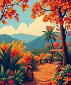 Tropicana Poster Paint Numbers