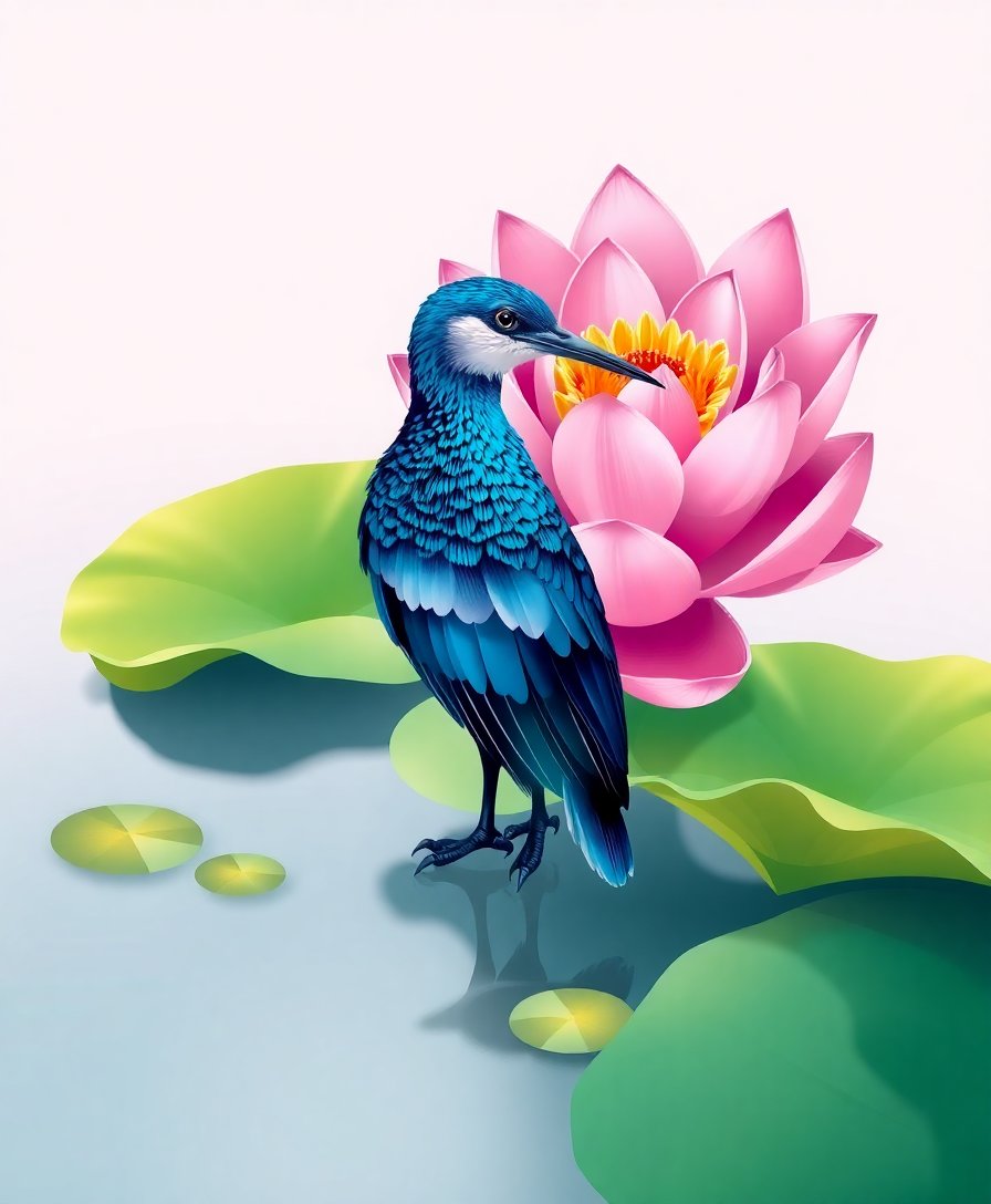 Pond Bird Paint Numbers Pond Bird Paint Numbers