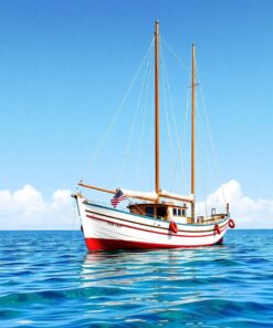 Fishing Ketch Paint Numbers