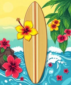 Hibiscus Board Paint Numbers