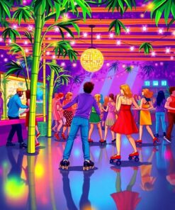 Roller Disco Paint Numbers