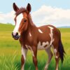 Shaded Foal Paint Numbers