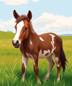 Shaded Foal Paint Numbers