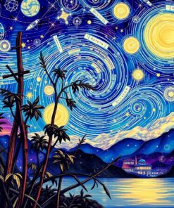 Bamboo Starscape Paint Numbers