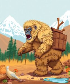 Vintage Bamboo Yeti Expedition Paint By Numbers