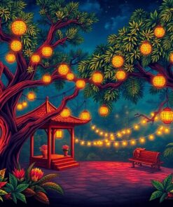 Vintage Banyan Firelight Paint By Numbers