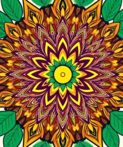 Vintage Banyan Root Mandala Paint By Numbers