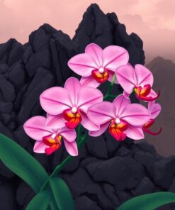 Orchid Blooms Paint Numbers