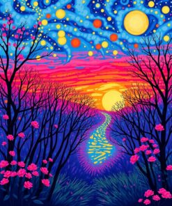 Passionflower Rosette Paint Numbers