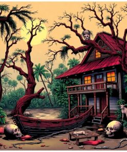 Vintage Bayou Terror Paint By Numbers