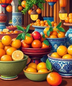 Citrus Bowls Paint Numbers