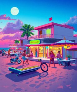 Beachfront Boogie Paint Numbers