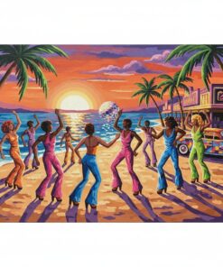Vintage Beachfront Boogie Paint By Numbers