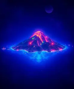 Vintage Bioluminescent Atolla Paint By Numbers