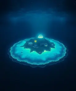 Vintage Bioluminescent Atolla Paint By Numbers