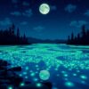 Bioluminescent Lagoon Paint Numbers