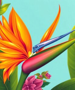 Vintage Bird Of Paradise Paint By Numbers