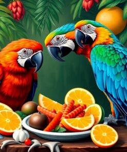 Macaw Feast Paint Numbers