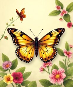 Botanical Birdwing Paint Numbers