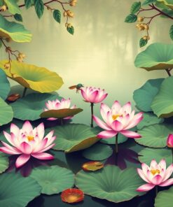 Lotus Pond Paint Numbers