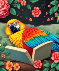 Macaw Slumber Paint Numbers