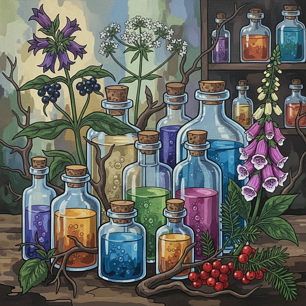 vintage-botanical-poison-vials-paint-by-numbers-kit