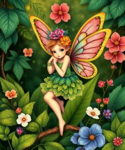 Rainforest Pixie Paint Numbers