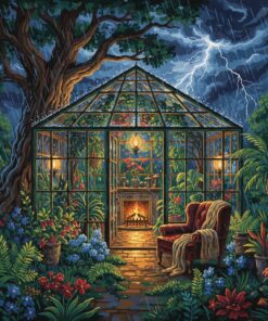 Vintage Botanical Storm Refuge Paint By Numbers