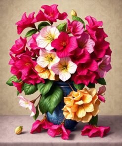 Bougainvillea Lace Paint Numbers