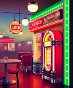 Cafe Glow Paint Numbers