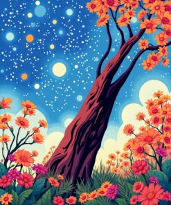 Amidst Palms Paint Numbers