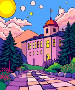 Brass Hibiscus Paint Numbers