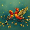 Vintage Brass Constellation Birds Paint By Numbers