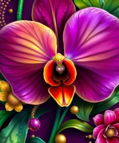 Orchid Treasure Paint Numbers