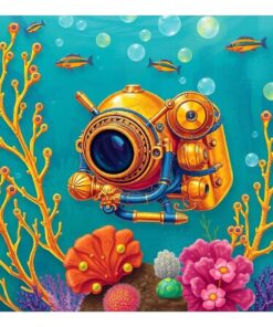 Vintage Brass Reef Dive Paint By Numbers