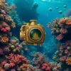 Vintage Brass Reef Dive paint by numbers