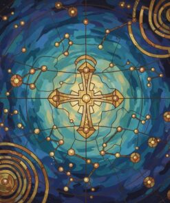 Vintage Brass Southern Constellation Paint By Numbers