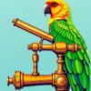 Telescope Parrot Paint Numbers