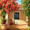 Bougainvillea Porch Paint Numbers