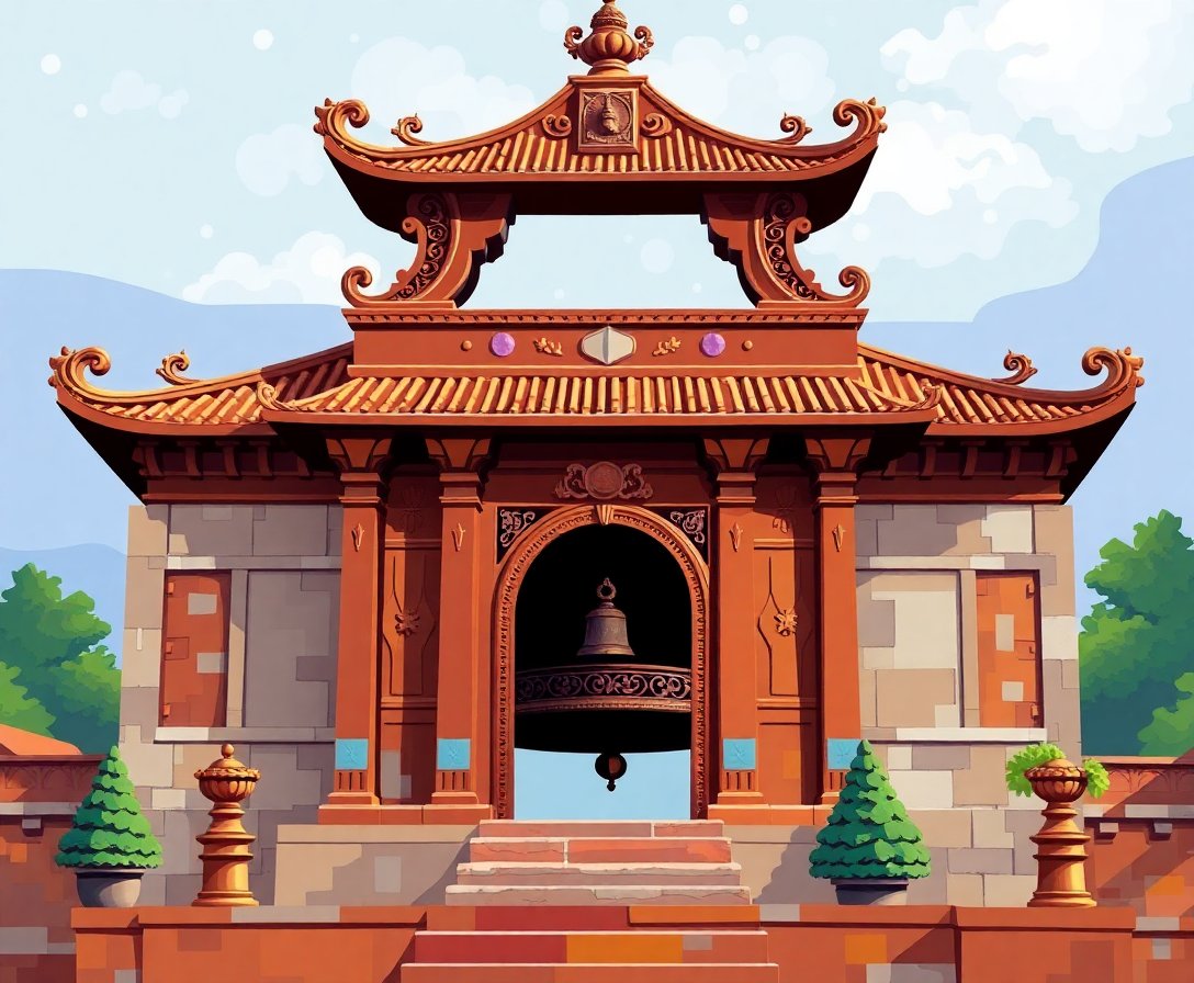 vintage-bronze-temple-bell-paint-by-numbers-kit-world-art