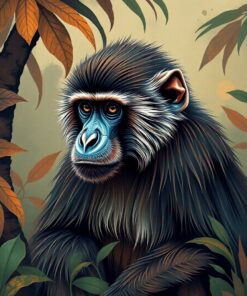 Tropical Macaque Paint Numbers