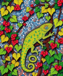 Chameleon Vines Paint Numbers