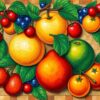 Fruit Tilework Paint Numbers