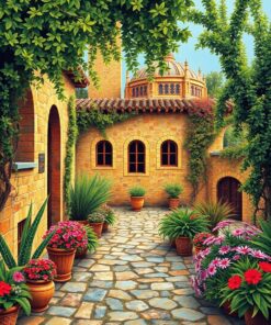 Mosaic Garden Paint Numbers