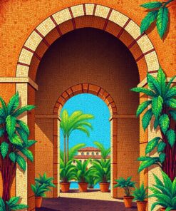 Tropical Arch Paint Numbers