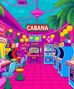Cabana Arcade Paint Numbers
