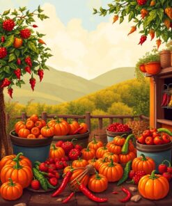 Chili Harvest Paint Numbers