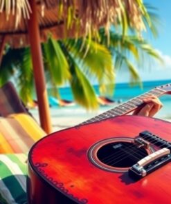 Cabana Guitar Paint Numbers