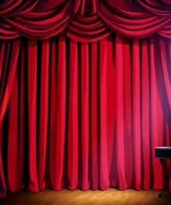 Vintage Cabaret Curtain Paint By Numbers